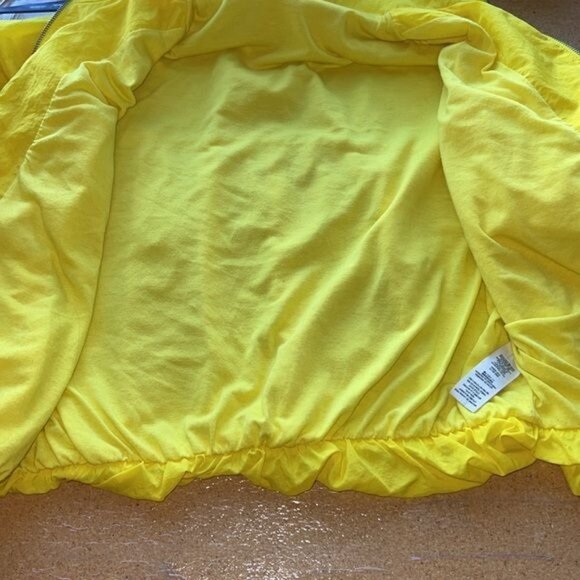 Free People Womens Yellow Nylon Windbreaker Jacket Lightweight Full Zip XS - Picture 4 of 8